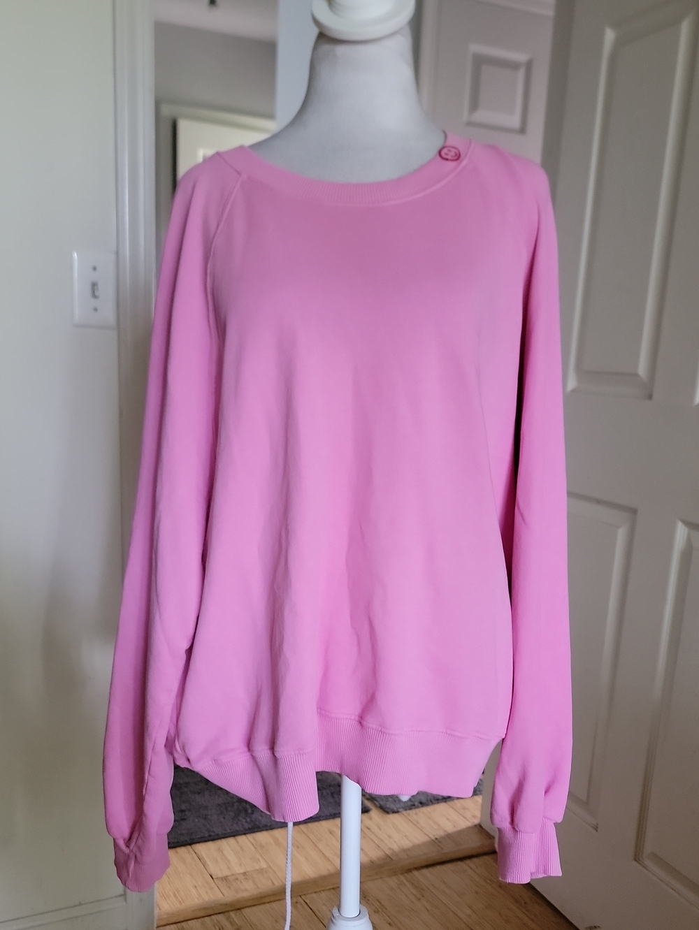 Just Madison Pink Women's Boatneck Sweatshirt